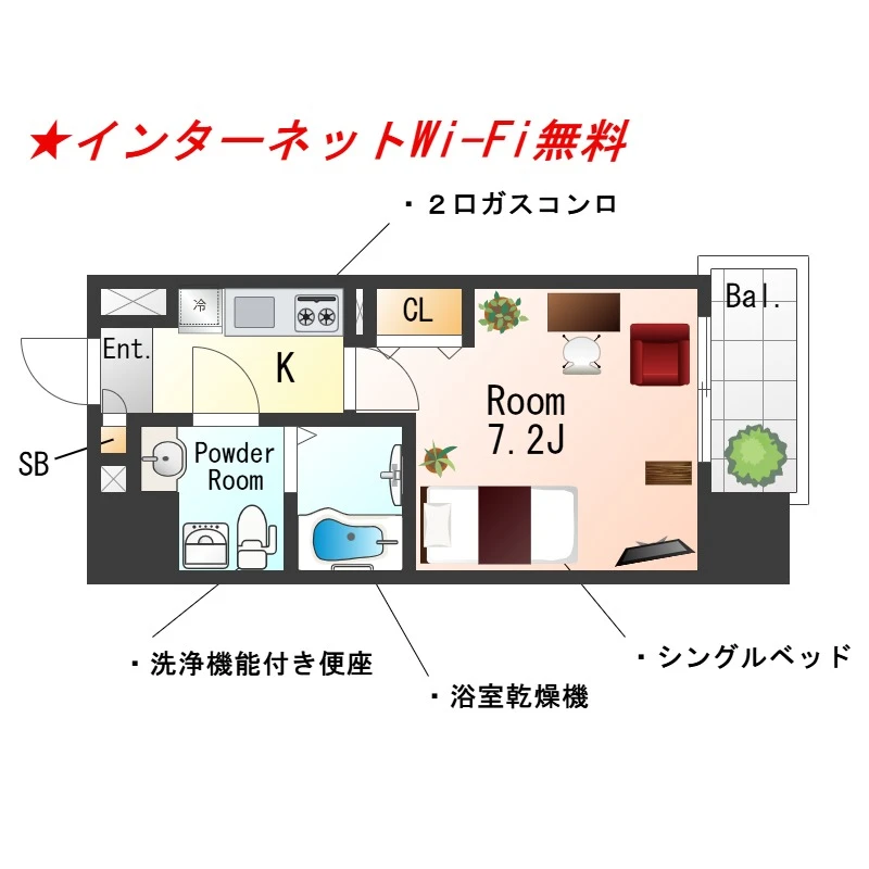 大阪府大阪市西区川口４丁目 間取図