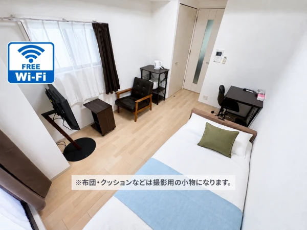【大国町駅 徒歩5分 】SステイEC難波ラパーク今宮・大国町|Wi-Fi無料|オートロック付き分譲マンション|ペット可|1K・シングルベッドの物件画像