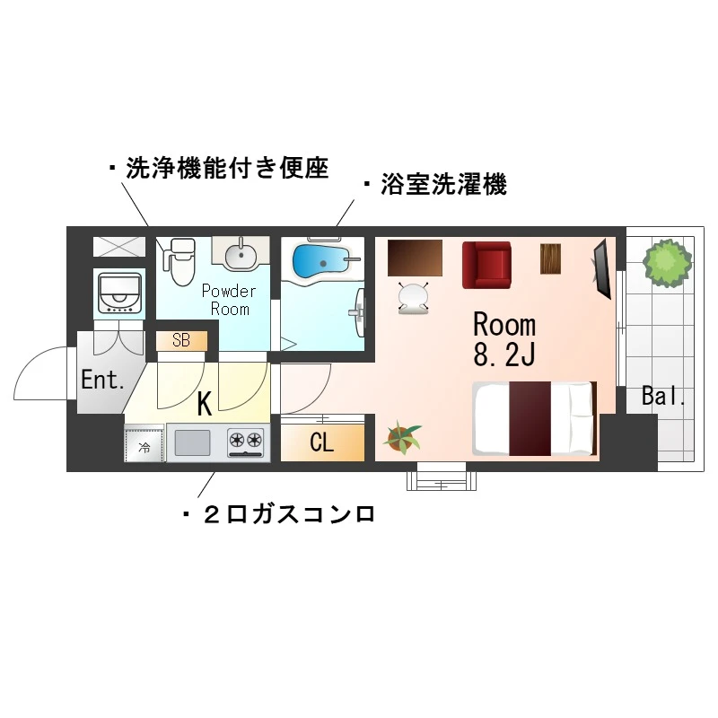 大阪府大阪市都島区都島北通１丁目 間取図