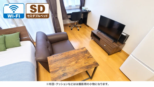 【阪急 大阪梅田 徒歩８分】Sステイ梅田アクアプレイス｜Wi-Fi無料｜オートロック付き分譲マンション｜ワンルーム・セミダブルベッドの物件画像