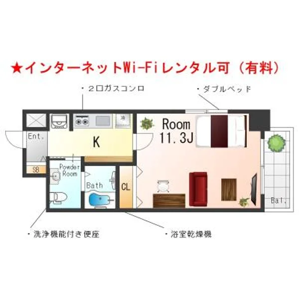 大阪府堺市堺区住吉橋町2丁1-15 間取図