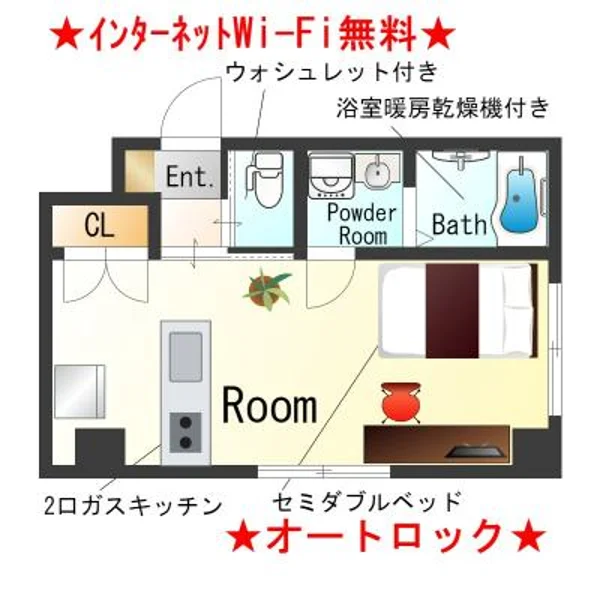 大阪府泉佐野市上町3丁目1-14 間取図