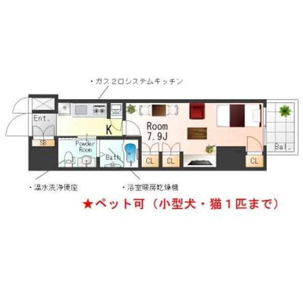 大阪府大阪市淀川区十三本町1丁目6-19 間取図