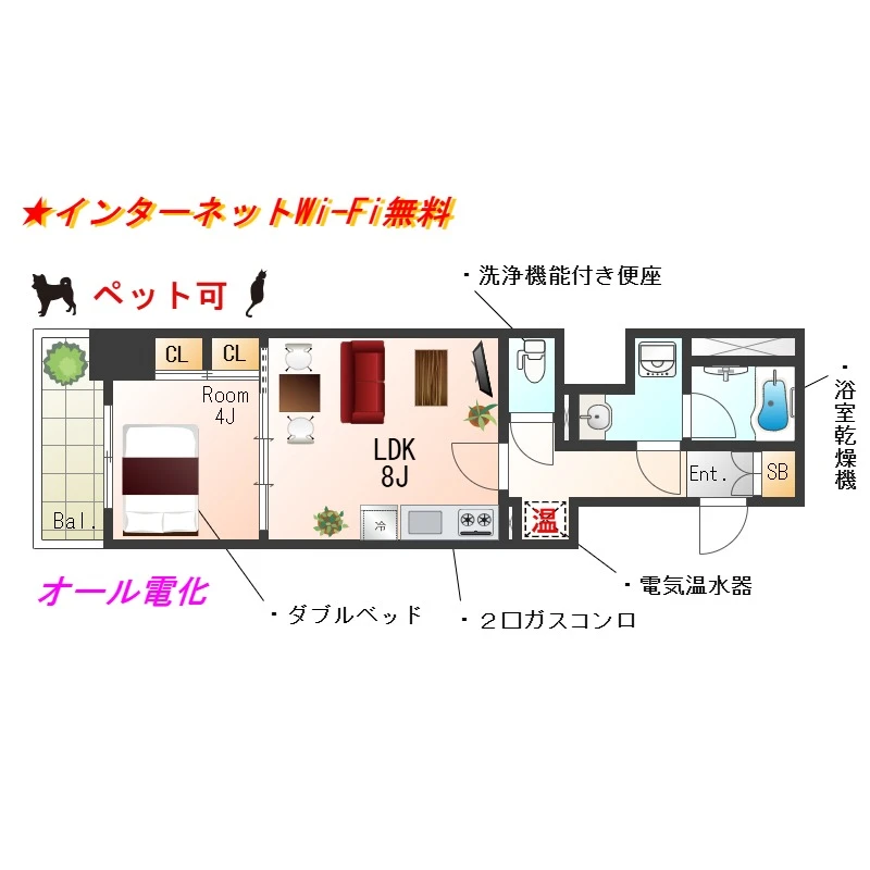 大阪府大阪市西区立売堀４丁目 間取図