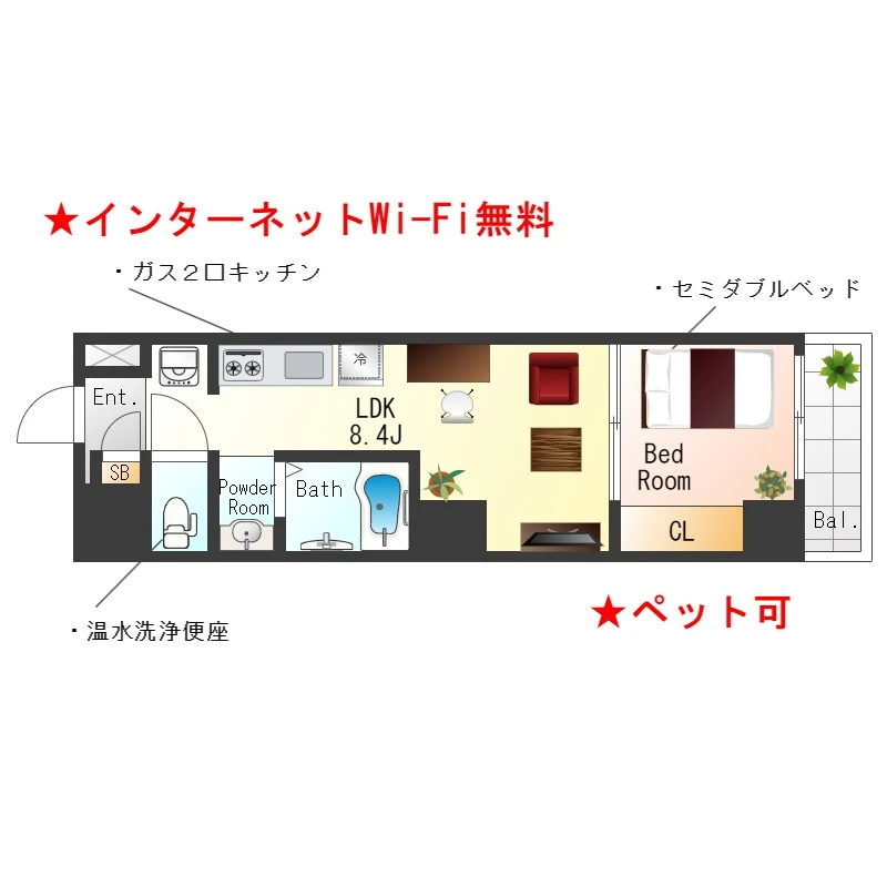 大阪府堺市堺区南安井町６丁 間取図