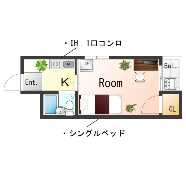 大阪府大阪市住之江区西加賀屋３丁目10-21 間取図
