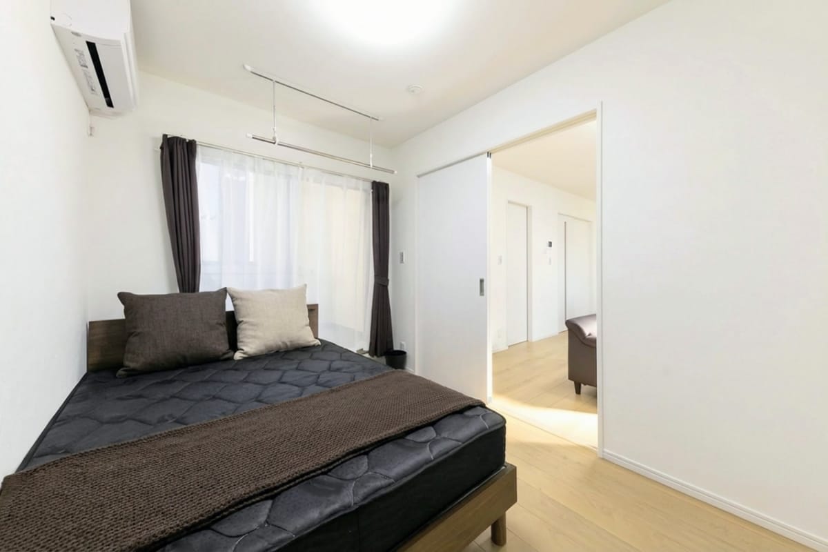  ★SステイGA泉佐野大西【禁煙ルーム・１LDK・Wi-Fi無料・ダブルベッド・1号タイプ】★2025年6月新築★独立洗面化粧台・浴室暖房乾燥機・追い焚き・ウォシュレット・ガス２口K★ペット可★