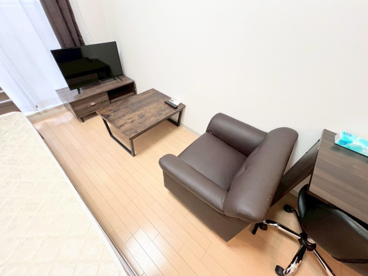 ★SステイCH堺筋本町【禁煙ルーム・１R・セミダブルベッド・】★インターネッ トWi-Fiレンタル可★独立洗面台・浴室乾燥機・温水洗浄便座・ガス2口キッチン など設備充実★