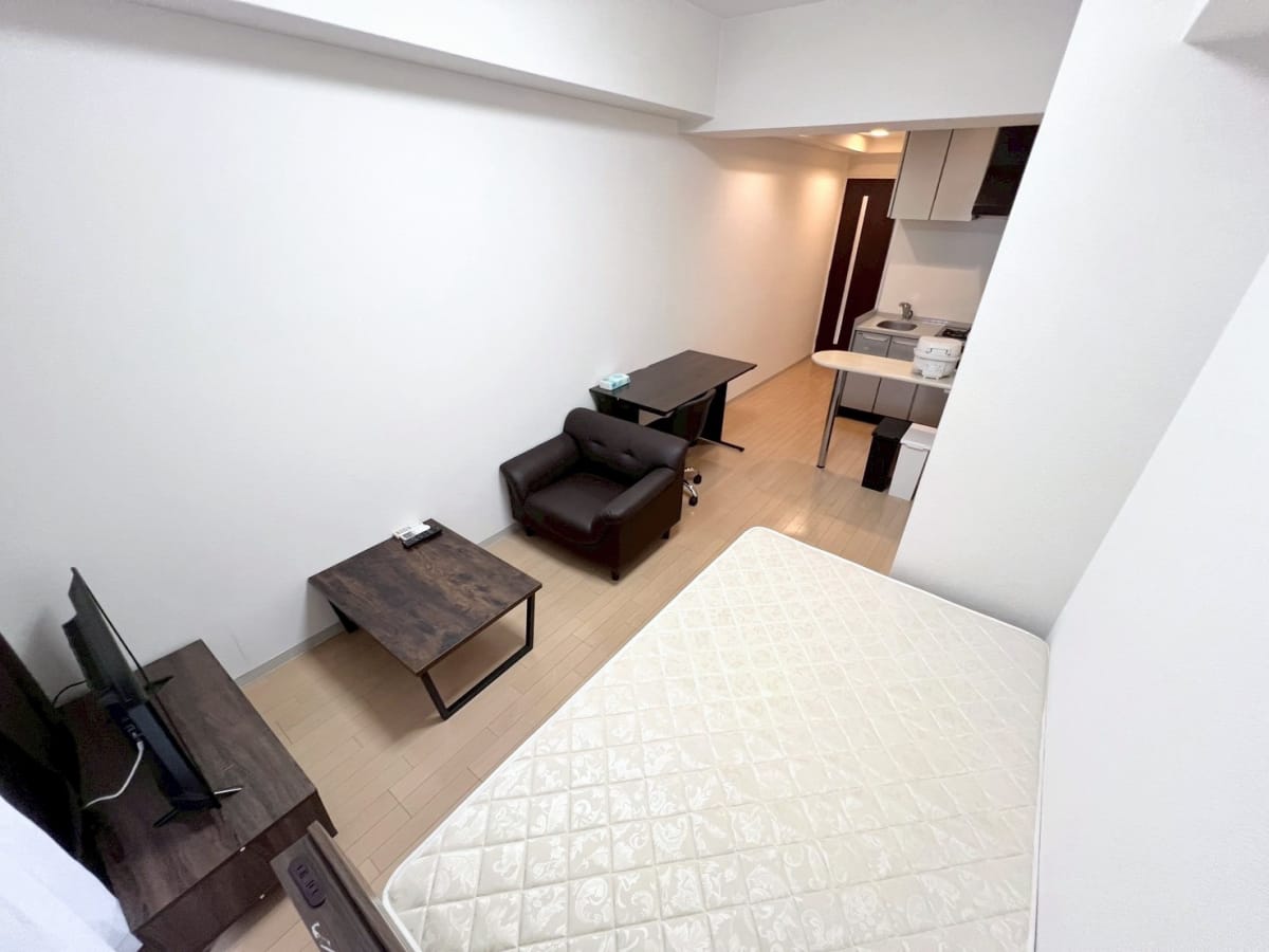 ★SステイCH堺筋本町【禁煙ルーム・１R・セミダブルベッド・】★インターネッ トWi-Fiレンタル可★独立洗面台・浴室乾燥機・温水洗浄便座・ガス2口キッチン など設備充実★