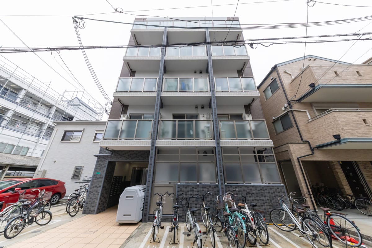 ★Sステイ弁天町ステイブル★インターネットWi-Fi無料★独立洗面化粧台、セミダブルベッド、ガス2口K、温水洗浄便座、オートロックなど★ペット可★