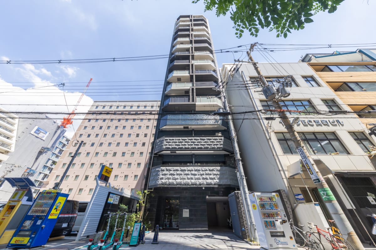  ★SステイPS北浜オリジン【禁煙ルーム・Wi-Fi無料・１LDK・ダブルベッド】★インターネットWi-Fi無料・浴室暖房乾燥機・独立洗面化粧台・ウォシュレット・ガス２口Kなど設備充実★