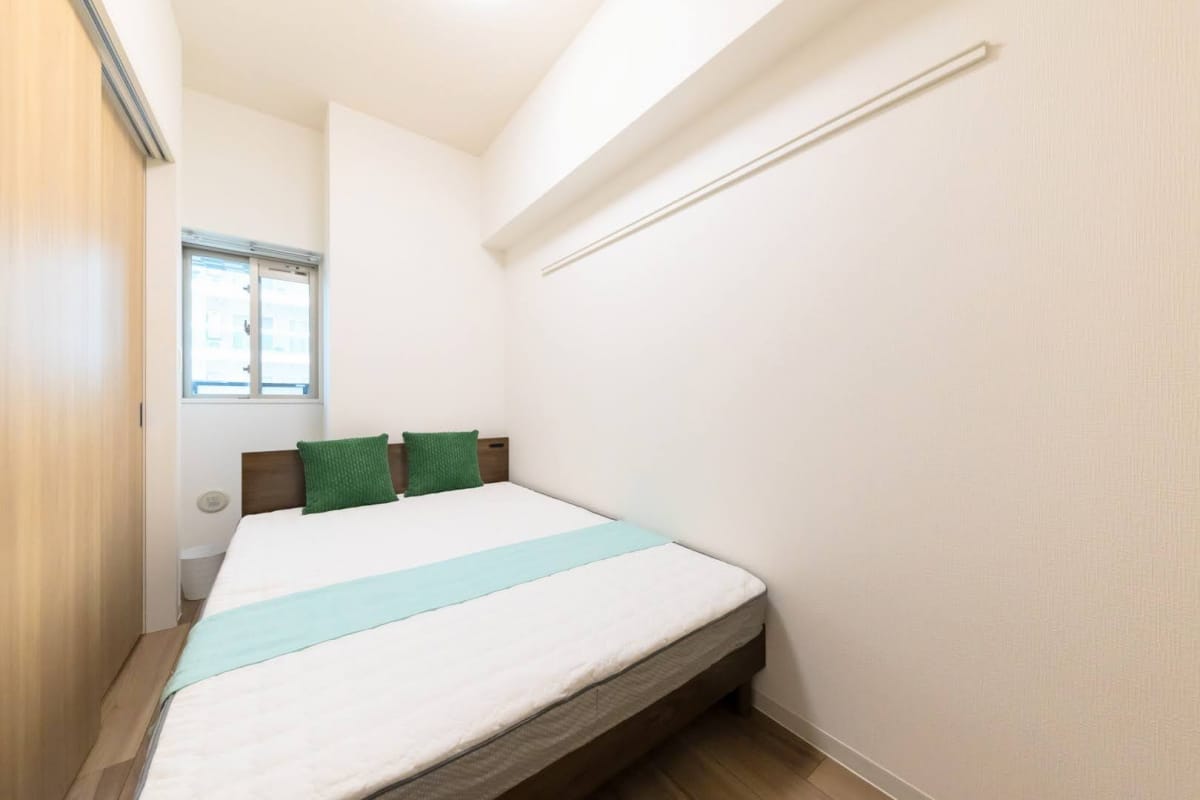  ★SステイPS北浜オリジン【禁煙ルーム・Wi-Fi無料・１LDK・ダブルベッド】★インターネットWi-Fi無料・浴室暖房乾燥機・独立洗面化粧台・ウォシュレット・ガス２口Kなど設備充実★