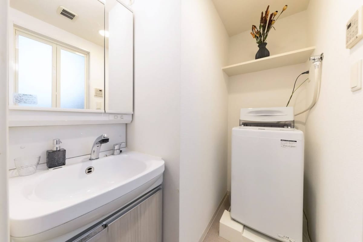  ★SステイPS北浜オリジン【禁煙ルーム・Wi-Fi無料・１LDK・ダブルベッド】★インターネットWi-Fi無料・浴室暖房乾燥機・独立洗面化粧台・ウォシュレット・ガス２口Kなど設備充実★