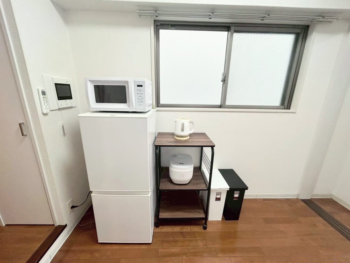 ★SステイEL天満橋【禁煙ルーム・１DK・ダブルベッド】★インターネットWi-Fiレンタル可★独立洗面台・ガスキッチン・オートロック★分譲マンション★