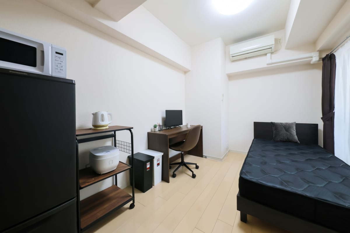  SステイRH大阪城WEST・谷町4丁目【禁煙ルーム・ワンルーム】★インターネットWi-Fiレンタル可★独立洗面化粧台・ウォシュレット・浴室乾燥機・床暖房・ガスKなど設備充実★ペット可★