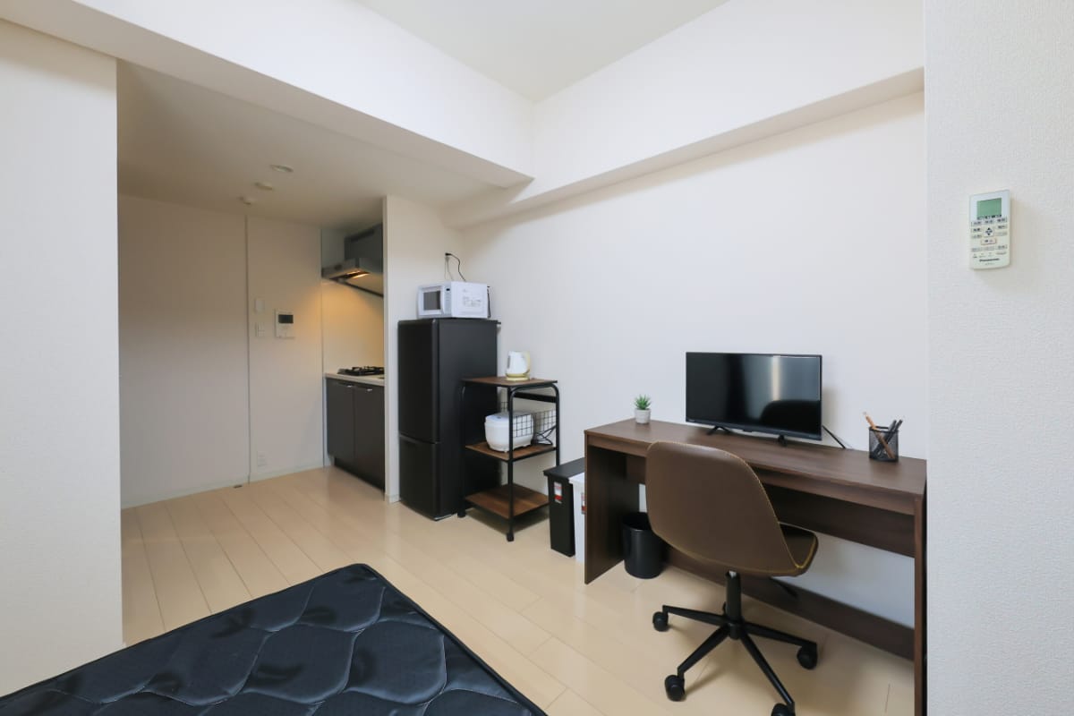  SステイRH大阪城WEST・谷町4丁目【禁煙ルーム・ワンルーム】★インターネットWi-Fiレンタル可★独立洗面化粧台・ウォシュレット・浴室乾燥機・床暖房・ガスKなど設備充実★ペット可★