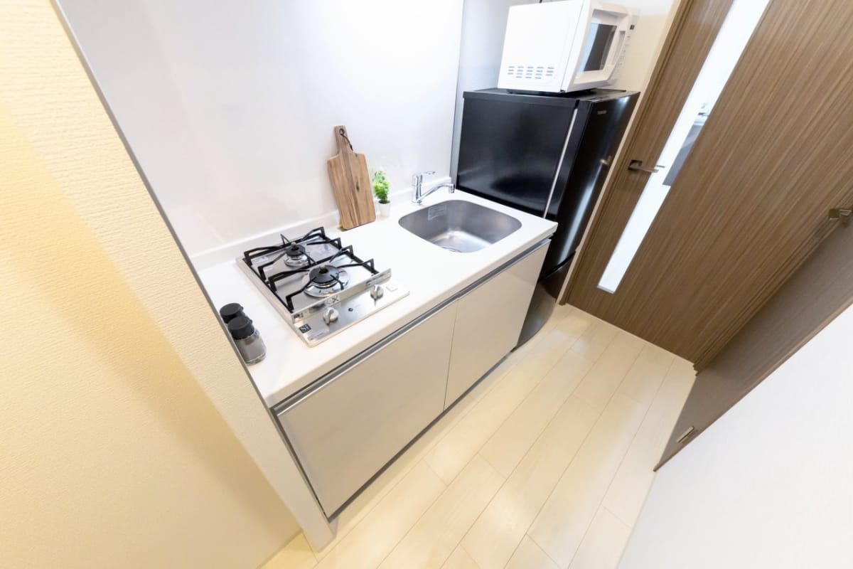 ★SステイRH桜宮リバーテラス【禁煙ルーム・１K・Wi-Fi無料・セミダブルベッド】★独立洗面台・浴室乾燥機・ウォシュレット・ガス2口K★ペット可★