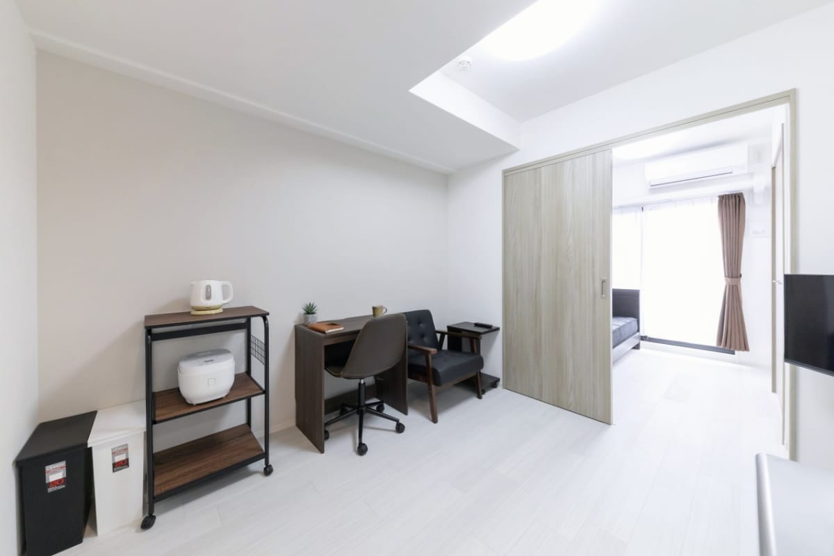 ★SステイAC堺綾之町【禁煙ルーム・1DK・Wi-Fi無料・セミダブルベッド】★2026年3月新築★独立洗面台・温水洗浄便座・ガス2口Kなど設備充実★ペット可★