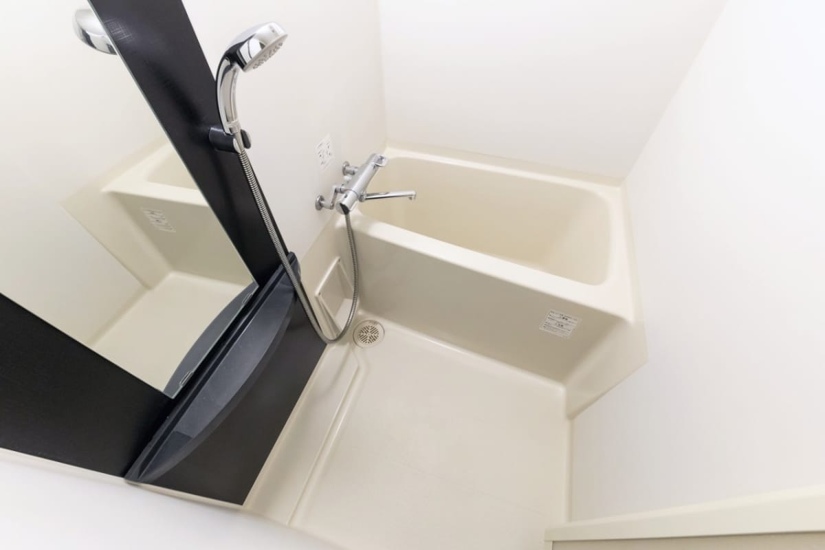 SステイEL難波レジデンス【禁煙ルーム・1K・Wi-Fi無料・セミダブルベッド】★ペット可・ウォシュレット・浴室乾 燥機・独立洗面台・ガス2口Kなど設備充実★