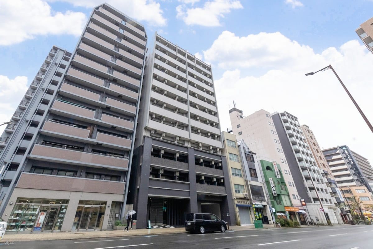 ★SステイEL松屋町SOUTH【禁煙ルーム・１K・セミダブルベッド】★インターネッ トWi-Fiレンタル可★ウォシュレット・浴室乾燥・独立洗面化 粧台・ガス２口K・オートロックなど設備充実