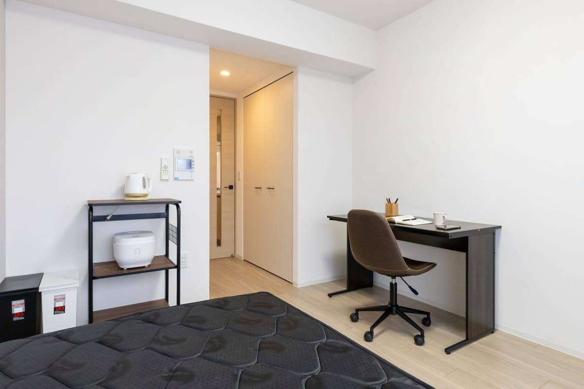 ★SステイRH淡路駅前【禁煙ルーム・1K・Wi-Fi無料・セミダブルベッド】★ウォシュレット・独立洗面化粧台・浴室乾燥・ガス2口K・オート ロックなど設備充実★ペット可★