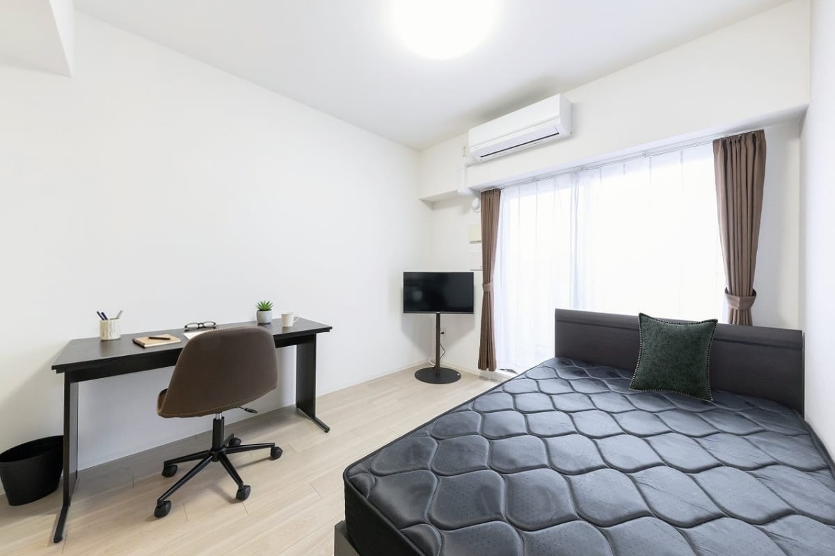 ★SステイRH淡路駅前【禁煙ルーム・1K・Wi-Fi無料・セミダブルベッド】★ウォシュレット・独立洗面化粧台・浴室乾燥・ガス2口K・オート ロックなど設備充実★ペット可★