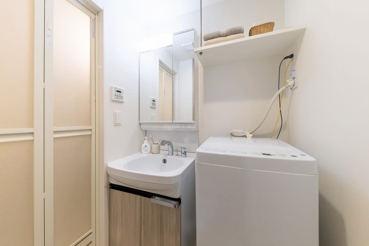 ★SステイRH淡路駅前【禁煙ルーム・1K・Wi-Fi無料・セミダブルベッド】★ウォシュレット・独立洗面化粧台・浴室乾燥・ガス2口K・オート ロックなど設備充実★ペット可★